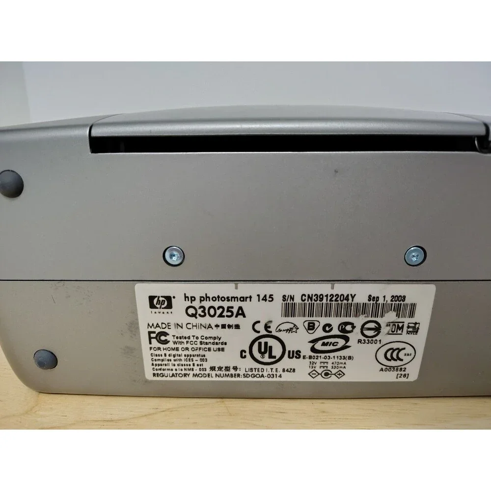 HP Photosmart 145 Digital Photo Inkjet Color Printer Q3025A. Print From SD Card